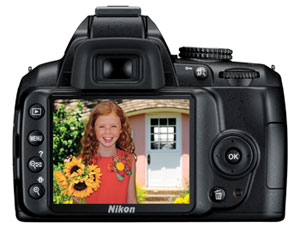 Nikon D3000 digital SLR highlights